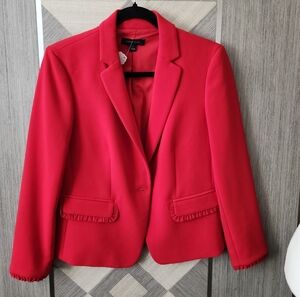 Ann Taylor Classic Scarlet Blazer